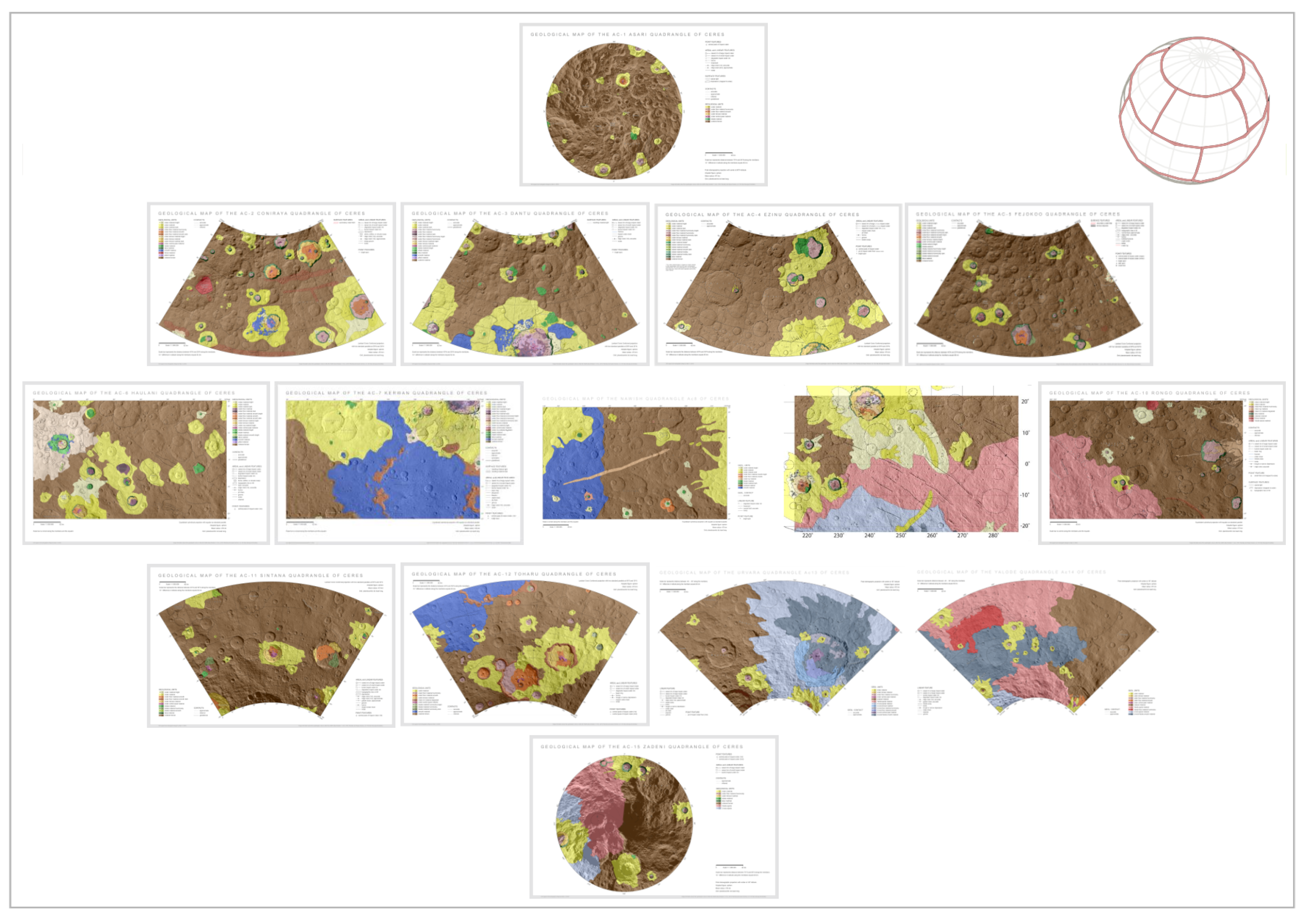 Geological map of Ceres